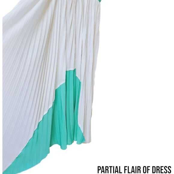 ASHLEY STEWART Plus Size Two Toned MINT Green & White Maxi Dress 18/20 - Picture 12 of 16